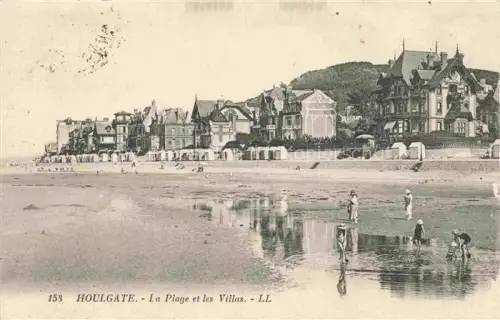 AK / Ansichtskarte HOULGATE Lisieux 14 Calvados Plage Villas Badekabinen Strandszene Kinder Kueste Normandie