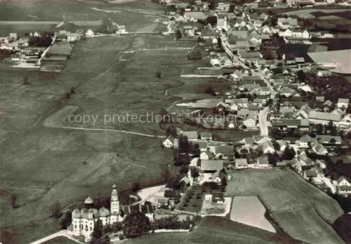 AK / Ansichtskarte Sielenbach Aichach-Friedberg Bayern Wallfahrtskirche Maria-Birnbaum Zwiebelturm Dorf Felder Oberbayern