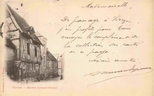 AK / Ansichtskarte VIERZON 18 Cher Maison-Armand-Brunet Fachwerkhaus Altstadt Gasse Gebaeude