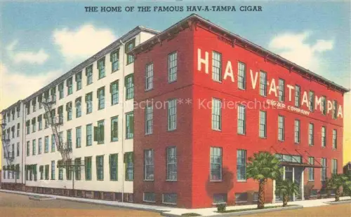 AK / Ansichtskarte Tampa Florida USA Hav-A-Tampa-Cigar-Company Fabrikgebaeude Zigarrenfabrik Palmen
