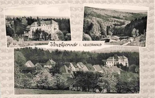 AK / Ansichtskarte Wenzigerode Bad Zwesten Hessen Haus-Ebersberg Im-Grund Dorfansicht Kellerwald Wald Haeuser