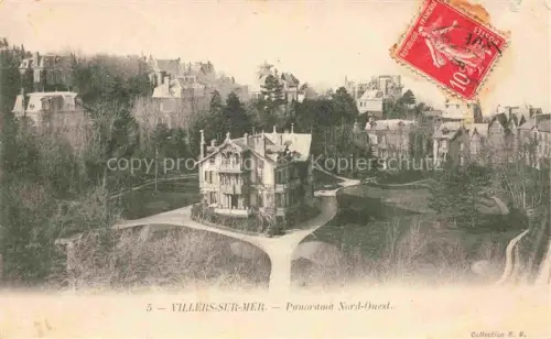 AK / Ansichtskarte VILLERS-SUR-MER Lisieux 14 Calvados Panorama-Nord-Ouest Villen Baeume Stadtansicht Huegel Wohnviertel