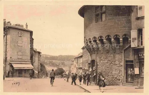 AK / Ansichtskarte Le Puy-en-Velay 43 Haute-Loire Tour-Pannessac Boulevard-Carnot Alimentation-Stéphanoise Turm Strasse Passanten Fahrrad