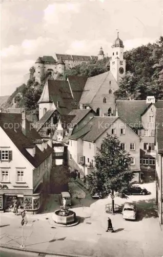 AK / Ansichtskarte HEIDENHEIM Brenz BW Eugen-Jaekle-Platz Brunnen Schloss-Helfenstein Kirche Altstadt Burg