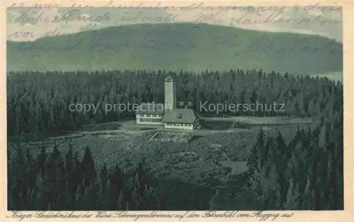 AK / Ansichtskarte FREUDENSTADT BW Fahrenbuehl Krieger-Gedaechtnishaus Schwarzwaldverein Fliegeraufnahme Turm Wald Schwarzwald Luftbild