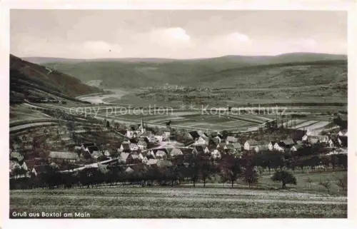AK / Ansichtskarte Boxtal Main Freudenberg BW Gruss-aus Gasthaus-zur-Rose Main Tal Panorama Felder Dorf Kirche