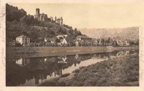 AK / Ansichtskarte Wertheim Main BW Schlossruine Burg Fluss Main Spiegelung Wohnhaeuser Haenge