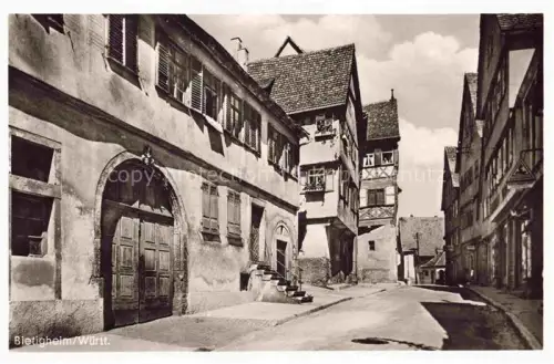 AK / Ansichtskarte Bietigheim Baden Rundbogentor Fachwerkhaeuser Gasse Altstadt historisches-Gebaeude