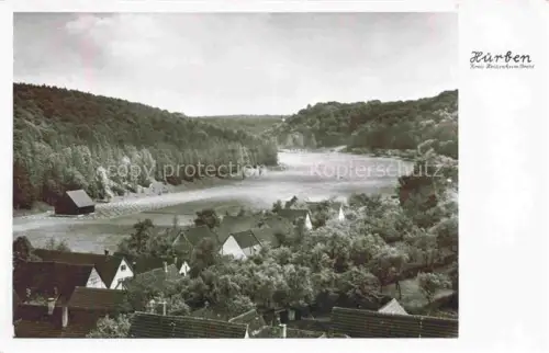 AK / Ansichtskarte Huerben Giengen Brenz BW Talblick Haeuser Wald Wiesen Dorf Heidenheim-Brenz