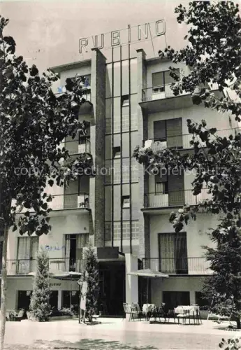 AK / Ansichtskarte Jesolo Lido Iesolo Veneto IT Pensione-Rubino Hotel Hotelgebaeude Terrasse Balkon Strandhotel Venezia