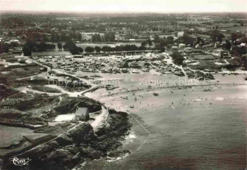 AK / Ansichtskarte Saint-Enogat Port-Blanc Strand Campingplatz Felsen Atlantik Luftbild Bretagne