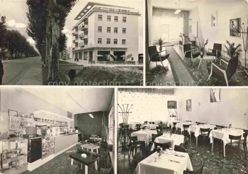 AK / Ansichtskarte Mestre Venezia Veneto IT Hotel-Ariston Hotelfassade Lobby Bar Restaurant Baeume Allee