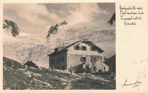 AK / Ansichtskarte Greizerhuette Greizer-Huette 2226m Zillertal Torol AT Greizerhuette Geigerhuette Floitenkees Trippadsattel Zillertal Gletscher Berghaus DAV