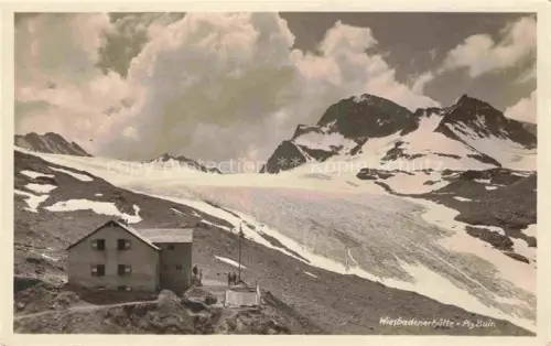 AK / Ansichtskarte Wiesbadener Huette 3316m Wiesbadnerhuette Montafon AT Wiesbadener-Huette Piz-Buin Silvretta Gletscher Berghaus DAV Montafon