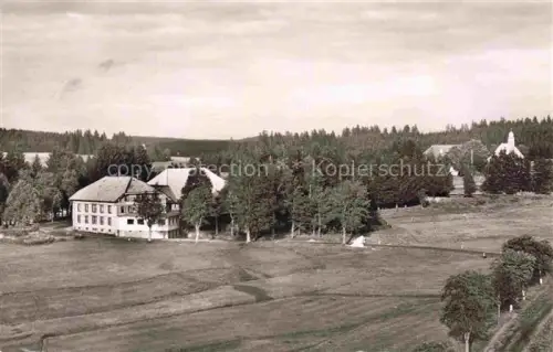 AK / Ansichtskarte Thurner St Maergen Breisgau-Hochschwarzwald BW Thurner Hoehenluftkurort Wintersportplatz Hotel Wald Wiesen Schwarzwald Kirche