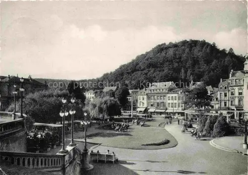 AK / Ansichtskarte SPA Belgium Jardins-du-Casino Park Promenade Laternen Baeume Huegel Villen