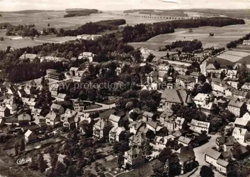 AK / Ansichtskarte BAD STEBEN Bayern Frankenwald Kurort Kirche Ortschaft Huegel Wald Radiumbad