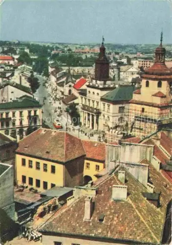 AK / Ansichtskarte LUBLIN Lubelskie PL Widok-ogólny Altstadt Kirche Rathaus Strassenszene Strassenbahn Turm