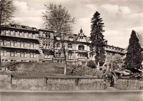 AK / Ansichtskarte FREIBURG Breisgau BW Loretto-Krankenhaus Gruenderzeit-Gebaeude Garten Steinmauer Baeume Freiburg
