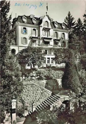 AK / Ansichtskarte LUZERN  LU Baeckerfachschule-Richmond Villa Treppe Garten Jugendstil Tannen Baeckerei-Schule