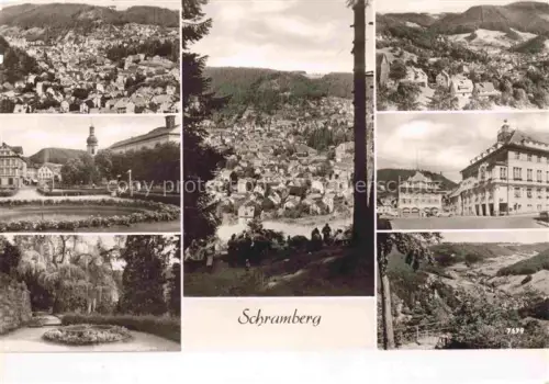 AK / Ansichtskarte Schramberg BW Stadtpanorama Kirche Marktplatz Park Rathaus Tal Schwarzwald Mehrbildkarte