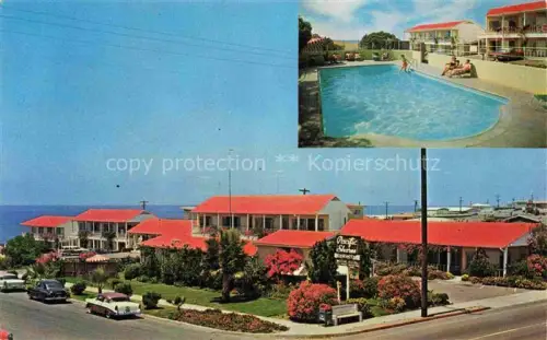 AK / Ansichtskarte SAN DIEGO California USA Pacific-Shores-Hotel Mission-Blvd Pool Motel Ozean Swimmingpool Mehrbildkarte