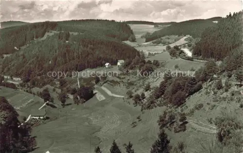 AK / Ansichtskarte Nussbachtal Nussbach Triberg Schwarzwald BW Schwarzwald Tal Wald Wiesen Dampfzug Bauernhof Landschaft