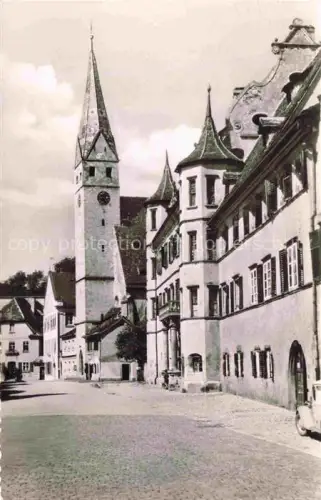 AK / Ansichtskarte Pappenheim Mittelfranken Ev-Stadtkirche Altes-Schloss Kirchturm Marktplatz Haeuser Kopfsteinpflaster