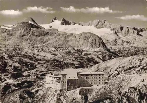 AK / Ansichtskarte Berghaus Krippenstein Krippenstein Berghaus Dachstein Gletscher Felsen Hochgebirge