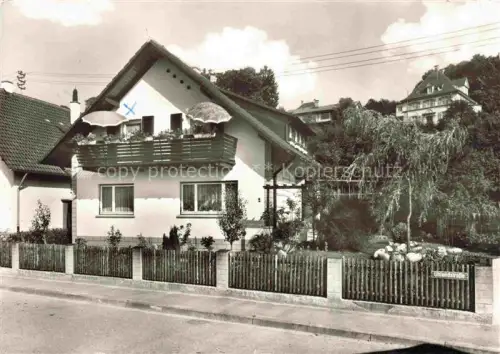 AK / Ansichtskarte Gernsbach Murgtal BW Ferienhaus-Techant Uhlandstrasse Wohnhaus Balkon Garten Schwarzwald