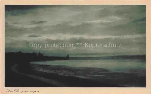 AK / Ansichtskarte KONSTANZ Bodensee BW Bodensee Weg-nach-Staad Strand Kueste Fruehlings-morgen Morgenstimmung