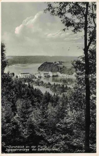 AK / Ansichtskarte Baldeneysee EssEN NRW Baldeneysee Stadtwehranlage Durchblick-an-der-Platte See Wald Panorama