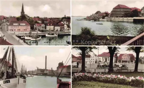 AK / Ansichtskarte Neustadt Holstein Ostsee Schleswig-Holstein Hafen Alter-Speicher Markt Segelboote Kirche Speicher Industriehafen