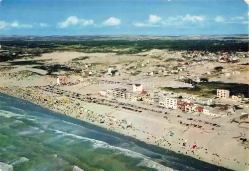 AK / Ansichtskarte Stella-Plage Montreuil 62 Pas-de-Calais Strand Atlantikkueste Duenen Badegaeste Luftaufnahme Strandhotel Ferienhaeuser