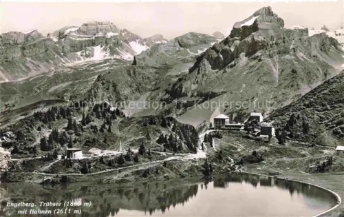 AK / Ansichtskarte Engelberg  OW Truebsee Hahnen Bergsee Hotel Berge Tannen Alpen