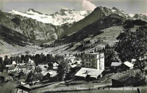 AK / Ansichtskarte Adelboden Frutigen BE Wildstrubel Kurort Haeuser Hotels Talblick Berge Tannen