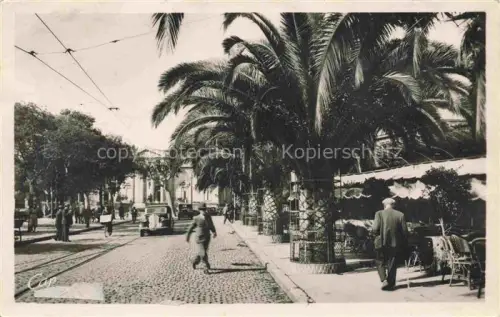 AK / Ansichtskarte PERPIGNAN 66 Pyrenees-Orientales Place-Arago Palmarium Palmen Promenade Strassenszene Passanten Autos