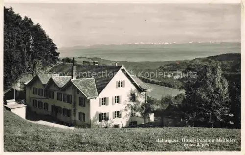 AK / Ansichtskarte Ballaigues ORBE VD Hotel-Pension-Maillefer Alpen Jura See Landschaft Wald Wiesen Panorama
