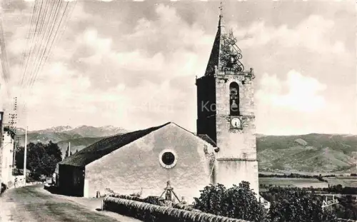 AK / Ansichtskarte Enveitg PRADES 66 Pyrenees-Orientales Eglise Glockenturm Kirchturm Berge Dorf Strasse Schafe