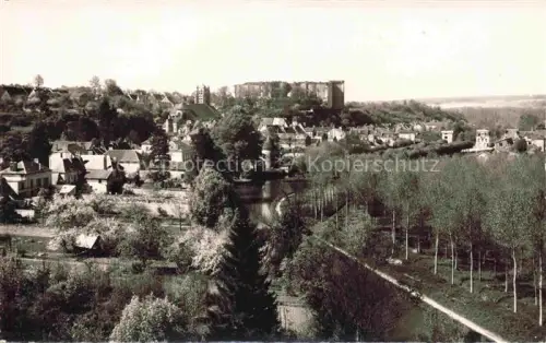 AK / Ansichtskarte La Ferte-Milon Chateau-Thierry 02 Aisne Burgruine Fluss Baeume Haeuser Tal Huegel Ortschaft
