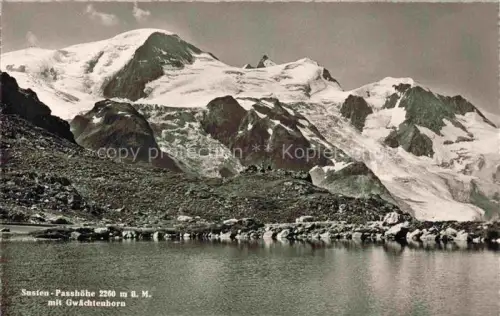 AK / Ansichtskarte Sustenpasshoehe 2262m BE Sustenpasshoehe Gwaechtenhorn Bergsee Gletscher Hochgebirge Felsen
