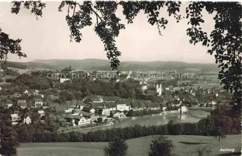 AK / Ansichtskarte Aarburg AG Schloss Aare Stadtpanorama Kirche Huegel Flusstal Baeume