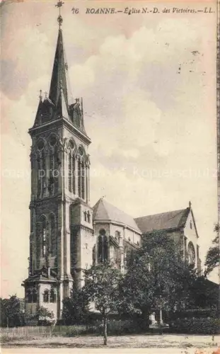 AK / Ansichtskarte ROANNE 42 Loire Eglise-N.-D.-des-Victoires Kirchturm Kirchenfassade