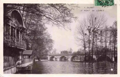 AK / Ansichtskarte Olivet  ORLEANS 45 Loiret Pont-du-Loiret Bruecke Fluss Ufer Baeume Balkon Restaurant