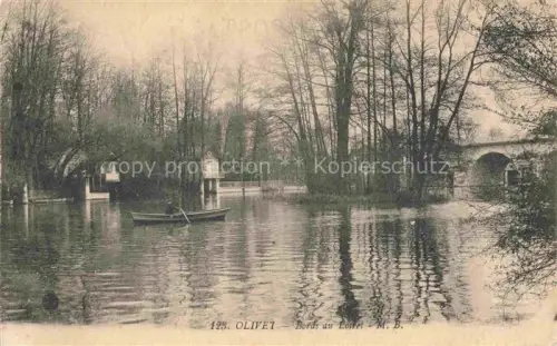AK / Ansichtskarte Olivet  ORLEANS 45 Loiret Bords-du-Loiret Fluss Boot Bruecke Baeume Militaerpost Lot-et-Garonne