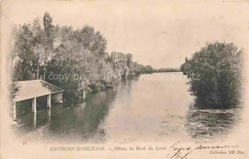 AK / Ansichtskarte Olivet  ORLEANS 45 Loiret Bords-du-Loiret Fluss Bootshaus Baeume Ufer Spiegelung Rue-de-Levis