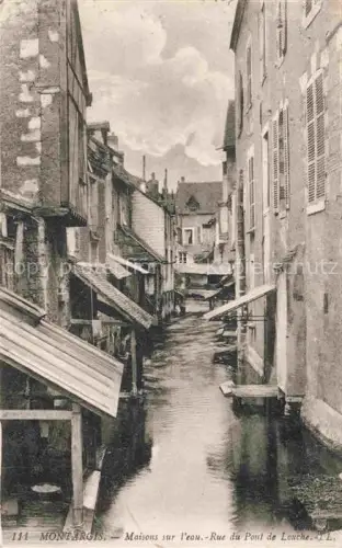 AK / Ansichtskarte MONTARGIS 45 Loiret Maisons-sur-l eau Rue-du-Pont-de-Louche Kanal Haeuser Markisen Gasse
