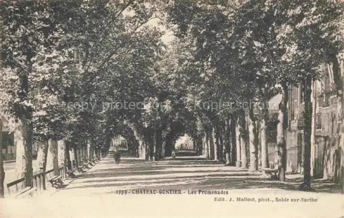 AK / Ansichtskarte Chateau-Gontier 53 Mayenne Les-Promenades Allee Baeume Spazierweg