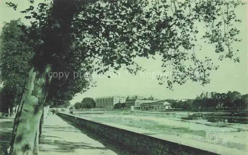 AK / Ansichtskarte DAX 40 Landes Adour Fluss Platanen Promenade Ufer Gebaeude
