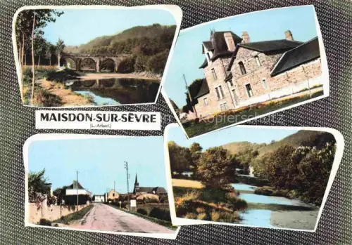 AK / Ansichtskarte Maisdon-sur-Sevre NANTES 44 Loire-Atlantique Viadukt Fluss Rathaus Dorfstrasse Kirche Sèvre-Nantaise Bruecke